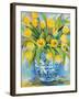 Ginger Jar Tulips-Jeanette Vertentes-Framed Art Print