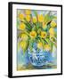 Ginger Jar Tulips-Jeanette Vertentes-Framed Art Print