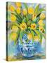 Ginger Jar Tulips-Jeanette Vertentes-Stretched Canvas