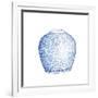 Ginger Jar V on White-Wild Apple Portfolio-Framed Art Print