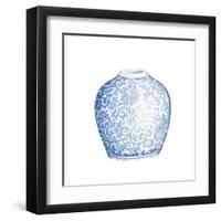 Ginger Jar V on White-Wild Apple Portfolio-Framed Art Print