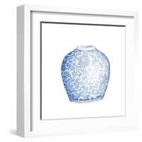 Ginger Jar V on White-Wild Apple Portfolio-Framed Art Print