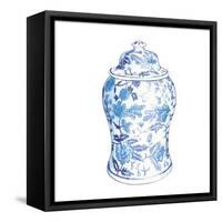 Ginger Jar VI on White-Wild Apple Portfolio-Framed Stretched Canvas