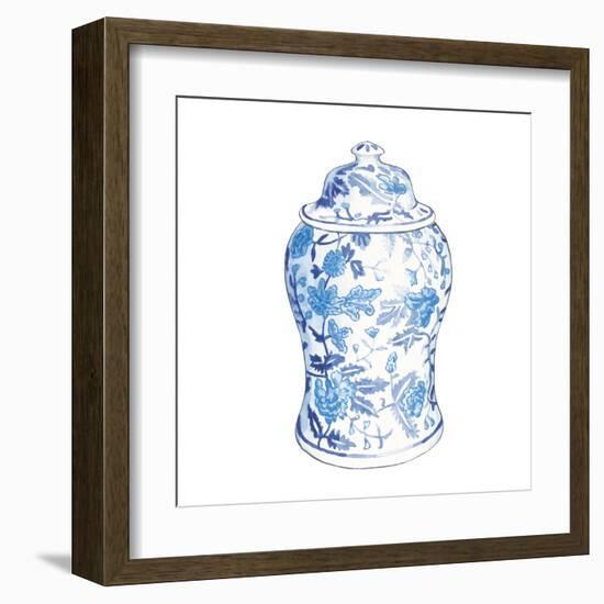 Ginger Jar VI on White-Wild Apple Portfolio-Framed Art Print