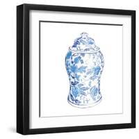 Ginger Jar VI on White-Wild Apple Portfolio-Framed Art Print