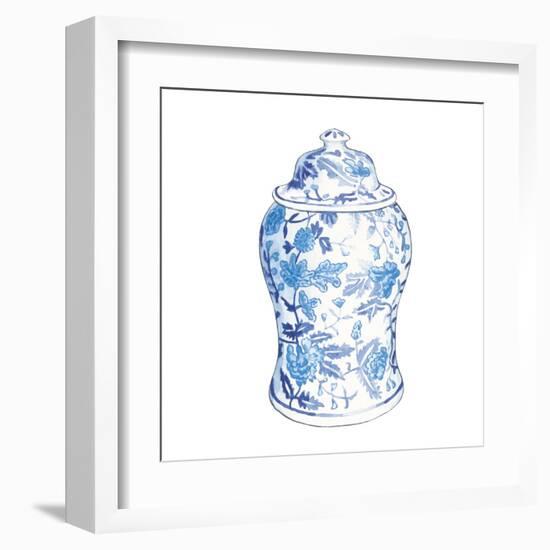 Ginger Jar VI on White-Wild Apple Portfolio-Framed Art Print