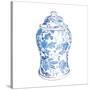 Ginger Jar VI on White-Wild Apple Portfolio-Stretched Canvas