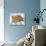 Ginger Kitten on Blue Gingham-null-Photographic Print displayed on a wall