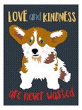 Corgi Love and Kindness-Ginger Oliphant-Art Print