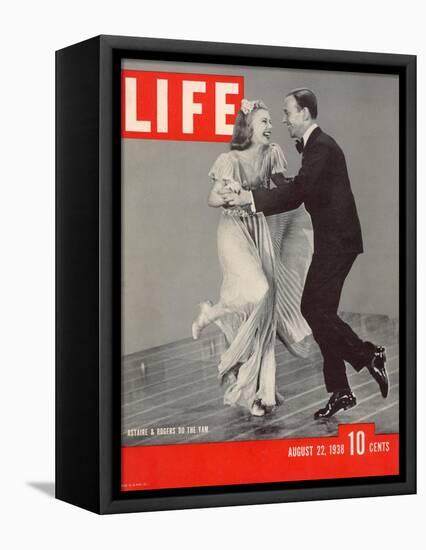 Ginger Rogers and Fred Astaire Dancing the Yam, August 22, 1938-Rex Hardy Jr.-Framed Stretched Canvas