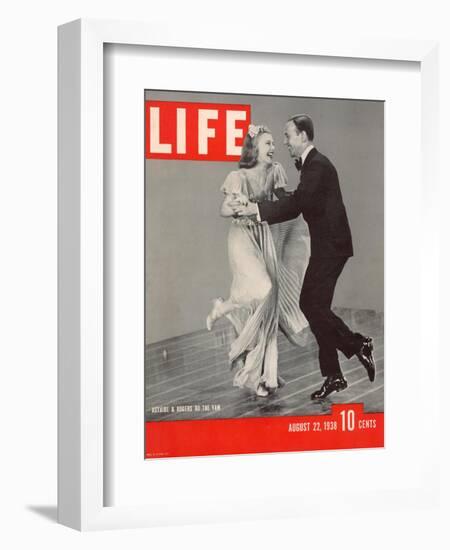 Ginger Rogers and Fred Astaire Dancing the Yam, August 22, 1938-Rex Hardy Jr.-Framed Photographic Print