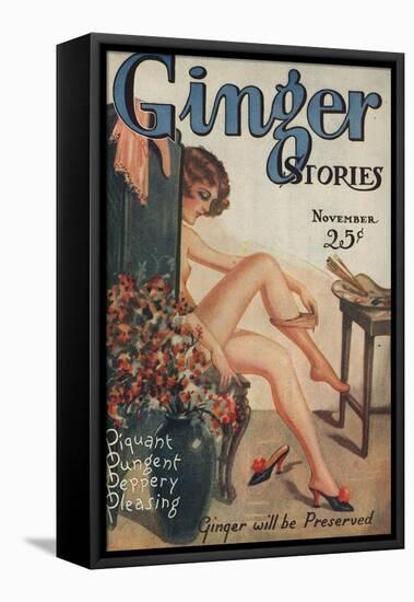 Ginger Stories, Erotica Pulp Fiction Magazine, USA, 1927-null-Framed Stretched Canvas