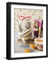 Ginger Tea with Teacups and Teapot-Jan-peter Westermann-Framed Photographic Print