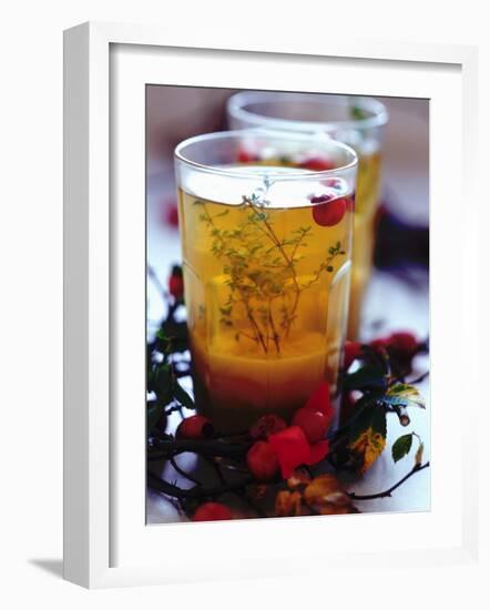 Ginger Tea with Thyme and Red Berries-Dorota & Bogdan Bialy-Framed Photographic Print