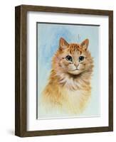 Ginger Tom-Louis Wain-Framed Giclee Print