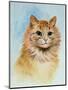 Ginger Tom-Louis Wain-Mounted Premium Giclee Print