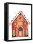 Gingerbread and Candy House I-Elizabeth Medley-Framed Stretched Canvas