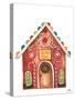 Gingerbread and Candy House I-Elizabeth Medley-Stretched Canvas