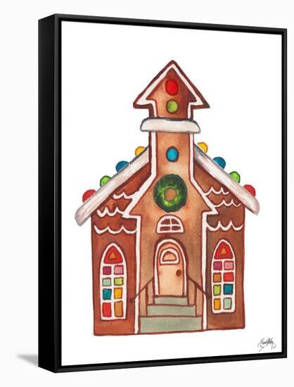 Gingerbread and Candy House II-Elizabeth Medley-Framed Stretched Canvas