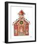 Gingerbread and Candy House II-Elizabeth Medley-Framed Art Print