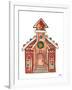 Gingerbread and Candy House II-Elizabeth Medley-Framed Art Print