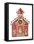 Gingerbread and Candy House II-Elizabeth Medley-Framed Stretched Canvas