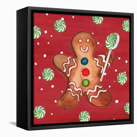 Gingerbread And Hot Cocoa I-Elizabeth Medley-Framed Stretched Canvas