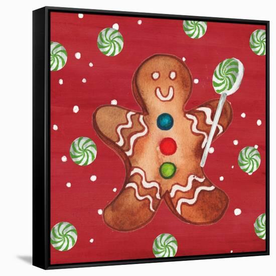 Gingerbread And Hot Cocoa I-Elizabeth Medley-Framed Stretched Canvas