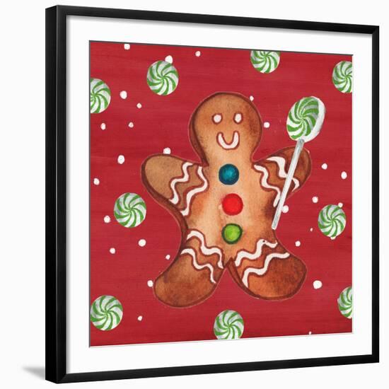 Gingerbread And Hot Cocoa I-Elizabeth Medley-Framed Art Print