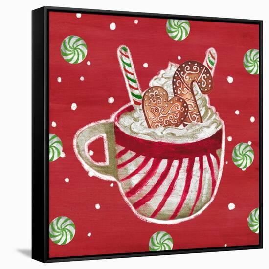 Gingerbread And Hot Cocoa II-Elizabeth Medley-Framed Stretched Canvas