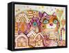 Gingerbread Cat 1-Oxana Zaika-Framed Stretched Canvas