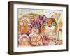Gingerbread Cat 1-Oxana Zaika-Framed Giclee Print