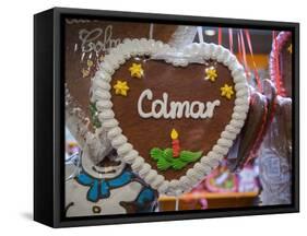 Gingerbread Cookie for Sale in Colmar Christmas Market, France.-Jon Hicks-Framed Stretched Canvas