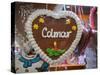 Gingerbread Cookie for Sale in Colmar Christmas Market, France.-Jon Hicks-Stretched Canvas