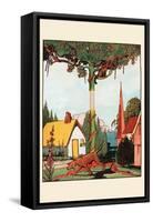 Gingerbread Dog Looking For The Cat-Eugene Field-Framed Stretched Canvas