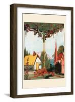 Gingerbread Dog Looking For The Cat-Eugene Field-Framed Art Print