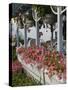 Gingerbread House Details, Oak Bluffs, Martha's Vineyard, Massachusetts, USA-Walter Bibikow-Stretched Canvas