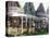 Gingerbread House, Oak Bluffs, Martha's Vineyard, Massachusetts, USA-Walter Bibikow-Stretched Canvas