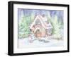 Gingerbread House Pastel-Kathleen Parr McKenna-Framed Art Print