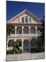 Gingerbread House with White Fretwork and Verandah, Key West, Florida, USA-Miller John-Mounted Photographic Print