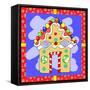 Gingerbread House-Valarie Wade-Framed Stretched Canvas