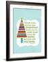 Gingerbread Houses -Blue-Cheryl Overton-Framed Giclee Print