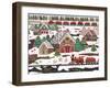 Gingerbread Houses-Julie Pace Hoff-Framed Art Print