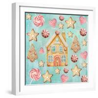 Gingerbread Land I-null-Framed Giclee Print