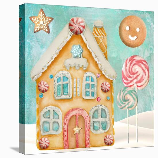 Gingerbread Land IV-null-Stretched Canvas