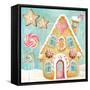 Gingerbread Land V-null-Framed Stretched Canvas