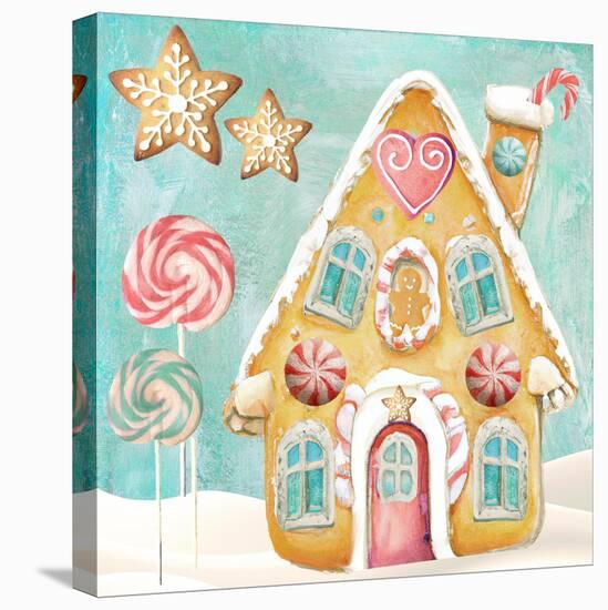 Gingerbread Land V-null-Stretched Canvas