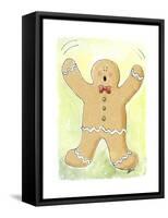 Gingerbread Man-Jennifer Zsolt-Framed Stretched Canvas