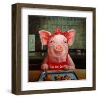 Gingerbread Pigs-Lucia Heffernan-Framed Art Print