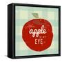 Gingham Apple-Lola Bryant-Framed Stretched Canvas